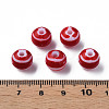 Opaque Striped Acrylic Beads MACR-S373-27D-01-4