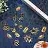 20Pcs 10 Style 201 Stainless Steel Laser Cut Charms STAS-SZ0002-67G-5