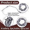 4Pcs 4 Colors Halloween Plastic with Iron Inside Fake Barbed Wire Garlands for Party Home Decoration Crafts KY-GA0001-40-2