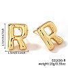 Brass Stud Earrings LS-UV9543-18-1