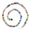 Handmade Millefiori Glass Bead Strands LAMP-LT0001-09B-6