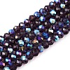 Electroplate Glass Beads Strands LS-EGLA-A044-T3mm-L15-1