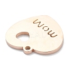 304 Stainless Steel Pendants STAS-B016-08RG-3