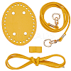 Handmade PU Leather Shoulder Strap Bottom Accessories Kits AJEW-CL0001-73A-1