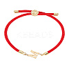 1Pc Adjustable Nylon Cord Slider Bracelets for Women BJEW-LP0001-32M-02-1