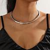Alloy Circle Ring Choker Necklaces for Women FS-WGE9154-02-1