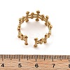 304 Stainless Steel Open Cuff Ring for Women RJEW-M049-01G-05-5