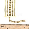 304 Stainless Steel Multi-strand Bracelets for Women BJEW-Q040-04G-3