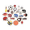 Sports Alloy Enamel Pendants PALLOY-T094-14M-2