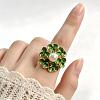 Zinc Alloy Enamel Cuff Open Rings for Women WZ6536-4-1