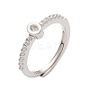 S925 Sterling Silver Adjustable Letter Rings for Women RJEW-M068-01P-O-2