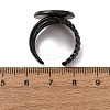 304 Stainless Steel Cuff Ring Components STAS-P454-01E-B-3