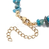 Natural Obsidian Chip Beaded Bracelets for Women BJEW-JB11742-09-4