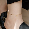 Star 304 Stainless Steel Link Chain Anklets for Women FS-WGDE11C-01-4