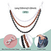 3-Color Acrylic Cable Chain 3 Layer Chain Belts for Pants HJEW-TAC0117-3