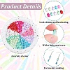 300Pcs 10 Colors Transparent Glass Beads GGLA-YW0001-21-5