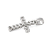 Brass Micro Pave Cubic Zirconia Pendants KK-U056-50P-2