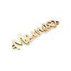 Mother's Day 201 Stainless Steel Connector Charms X-STAS-F316-38G-2