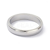 Non-Tarnish 4mm Polished Plain Dome Finger Ring for Girl Women RJEW-C012-06A-P-2