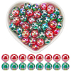 200Pcs 2 Colors Christmas Theme Transparent Acrylic Beads MACR-SP0001-16-1