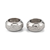 Non-Tarnish Frosted 201 Stainless Steel European Beads X-STAS-B020-13P-3