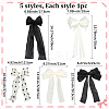 5Pcs 5 Colors Cloth Bowknot Hair Barrettes PHAR-SP0001-15-2