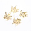 Long-Lasting Plated Brass Micro Pave Cubic Zirconia Charms ZIRC-F069-32G-1
