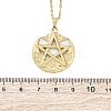 Viking Pentagram 304 Stainless Steel Pendant Necklaces NJEW-M096-01G-3