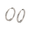 Tarnish Resistant 304 Stainless Steel Hoop Earrings LS-EJEW-P177-P-24-1