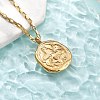 304 Stainless Steel Constellation Pendant Necklaces NJEW-K392-01G-11-2