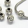 Alloy European Beads PALLOY-S082-04-1