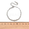 304 Stainless Steel Panther Chain Bracelets for Women BJEW-R027-07P-5