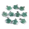 Natural Green Aventurine Pendants G-Q172-09P-09-1