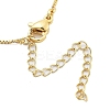 Brass & Plastic Pearl Letter Pendant Box Chain Necklaces for Women LS-NJEW-U017-01G-11-4