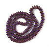 Electroplated Synthetic Non-magnetic Hematite Beads Strands G-E618-08H-2
