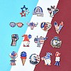 16Pcs 16 Styles Spray Painted Wood Big Pendants WOOD-FS0001-24-7