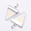 Triangle Shaped Opalite Pendants G-F0135-01P-2