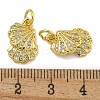 Rack Plating Brass Micro Pave Cubic Zirconia Pendants KK-I718-27G-03-3