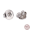 Anti-Tarnish Rhodium Plated 925 Sterling Silver Ear Nuts STER-K167-041P-5