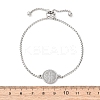 304 Stainless Steel Box Chain Slider Bracelets BJEW-B163-01P-5