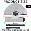 Glitter Plastic & Oxford Cloth Fan with Fan Bags AJEW-WH20022-89C-2