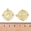 Rack Plating Brass Micro Pave Clear Cubic Zirconia Pendants KK-Z064-21G-3