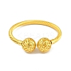 Hollow Round Brass Open Cuff Bangles BJEW-Z074-04G-2