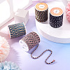 4 Rolls 4 Colors 4-Ply Polycotton Cord with Metallic Thread OCOR-TA0003-06A-4