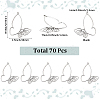 70Pcs Tibetan Style Alloy Pendants TIBE-SC0002-22AS-2