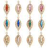 24Pcs 12 Colors KC Gold Plated Alloy Pendants FIND-TA0003-71-1