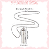 2Pcs 2 Styles Anti-Tarnish Stainless Steel Mini Hollow Column Perfume Bottle Necklaces NJEW-DR0001-02A-2