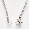 Non-Tarnish 201 Stainless Steel Puppy Pendant Necklaces LS-NJEW-T009-JN046-1-40-3