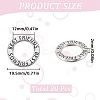 20Pcs Tibetan Style Alloy Linking Rings TIBE-SC0001-96-2