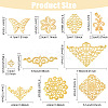 72Pcs 9 Styles Iron and 201 Stainless Steel Links FIND-YW0008-99-3
